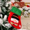 Bolsa de doces para decoração de Natal transfronteiriça, meias do Papai Noel e do boneco de neve, meias de Natal, bolsa de presente para decoração de árvore de Natal e janela