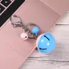 Llavero de langosta con campana de dos colores regalo creativo llavero DIY cuerda de cuero tejida colgante para bolso de coche venta al por mayor