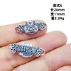 Pulsera de Tejido a Mano con Cuentas de Plata de Xizang, Pixiu con Doble Oreja, Accesorios de Joyería, Materiales para Manualidades DIY, Colgantes para Ropa, Accesorios, Venta al por Mayor