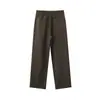 Pantalones Casuales Largos de Pierna Ancha Rectos Holgados de Tela Fluida, Estilo Simple de Alta Gama, Marca de Moda, Versátiles, para Hombre, Novedad de Primavera