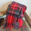 Clássico Britânico Australiano Cashmere Xadrez Cachecol de Luxo Leve Unissex Outono e Inverno para Casal