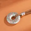 Collar con Colgante de Paz Linglang Cadena Larga para Suéter para Hombres y Mujeres, Estilo Étnico, Prosperidad, Nuevo Estilo Chino, Collar de Buena Suerte, Accesorio de Colgante para Mujer