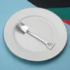 Pala cuchara de acero inoxidable de moda para redes sociales, pala cuchara, cuchara de café, cuchara para remover sandía, cuchara para helado, postre, cuchara para condimentos