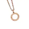 Nuevo Collar Redondo de Moneda de Gama Alta con Nácar de Doble Cara, Moneda Gruesa de Cobre Chapada en Oro de 18K, Incrustación Completa de Diamantes CNC, Cadena Versátil para Clavícula de Lujo Ligero