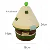 Cesta de almacenamiento de cuerda de algodón, caja de regalo con forma de casita, cesta de almacenamiento, recuerdo estilo ins, cesta tejida hecha a medida