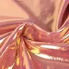 Tela Ribeteada Drapeada con Lámina Dorada de Spandex de Alta Elasticidad Vestido Brillante para Actuación en Escenario Tela Decorativa en Stock