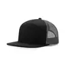 Gorra de béisbol de siete piezas con visera plana y parte superior rígida de estilo hip hop, para hombres y mujeres, de malla transpirable, con visera plana y lengüeta, para primavera y verano, a prueba de sol.