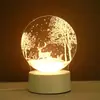 Lámpara de Noche Creativa de Medusa 3D DIY Luminosa Moderna Mesa de Noche Dormitorio Romántico Sueño Venta al por Mayor Transfronteriza Lámpara LED