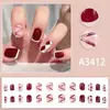 Nuevas Puntas para Uñas Modelo 2026, Caja de 24 Piezas con Pegamento, Uñas Postizas, Estilo Francés Deseo Puro, Removibles, En Stock