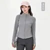 Nueva chaqueta cortavientos de cuello alto para otoño e invierno, camisa base casual versátil de corte ajustado y favorecedor para mujer, cárdigan cálido y cortavientos con cremallera