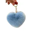 Lindo Llavero Colgante de Peluche con Forma de Corazón para Coche, Muñeco Elfo Pom-Pom, Colgante para Bolso para Mujer