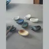 Reposacucharas de Cerámica Japonesa para Palillos Soporte para Palillos Cambio de Horno Reposacucharas Reposacuchillos Público Comercial Reposacuchillos Casero Almohada Creativa para Palillos Reposacuchillos Mesa de Restaurante