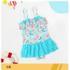 Traje de baño para niñas sin tirantes estampado floral pequeño fresco lindo para bebé ins aguas termales fabricantes venta al por mayor trajes de baño de comercio exterior