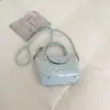 Bolsa de verão feminina transfronteiriça com toque de luxo, bolsa de mão de bolinhas, nova bolsa de ombro estilosa 2026, bolsa transversal simples para o dia a dia