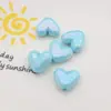 Cuentas Sueltas con Forma de Corazón Pequeño y Agujero Recto Color AB Galvanizado Materiales de Decoración para Hacer Cadenas de Teléfono, Llaveros de Ropa, Colgantes, Collares