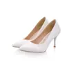 Atacado Primavera/Outono 2026 Novo Comércio Exterior Sapatos de Salto Alto Stiletto Bico Fino Raso Femininos, Tamanhos 30-47