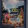 Meias de Natal Coloridas, Decorações de Feriado, Adesivos Eletrostáticos para Vidro de Porta, Cenário, Decorações para Vitrines de Shopping, Adesivos para Atmosfera de Eventos