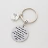 Llavero creativo de acero inoxidable para pareja con texto corto en inglés, regalo de San Valentín, fábrica transfronteriza