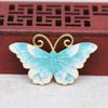 Acessórios de Joalheria DIY Esmalte Imitação Jade Azul Queimado Fênix Borboleta 50*28mm Cor Esmalte Material para Colar B3112