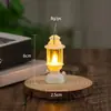 Lámpara de Camping para Exteriores, Luz Ambiental de Camping, Linterna LED Portátil Colgante para Paseos Nocturnos, Velas Electrónicas, Linterna Pequeña, Navidad Retro