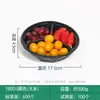 Caja Redonda de Plástico de Tres Piezas para Cortar Fruta Caja de Empaque para Llevar Caja Desechable para Fruta Caja de Empaque para Bandeja de Fruta Fresca Cortada