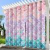 Cortinas Pretas Modernas Personalizadas com Estampa Floral de Primavera para Varanda, Dropshipping Disponível