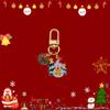 Llavero de Navidad Exquisito Llavero Colgante de Árbol de Navidad Dibujo Animado Decoración Colgante para Bolsa Hebilla de Puerta Papá Noel Pequeño Regalo