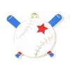 Nuevas gorras de la serie de béisbol, ropa, accesorios para bates de béisbol, colgantes de aleación para manualidades, colgantes para cadena de teléfono dental