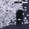Taladro especial con forma de fondo plano tamaño pequeño no se cae del clavo de fondo taladro de uñas de fondo plano accesorios de joyería para uñas de diamante imitación de diamante roto huazi