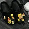 Serie de moda con tema de estrellas Accesorios para Zuecos Amuletos de Zapato Versátiles con Forma de Estrella de Resina y Flores para Zapatos