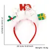 Faixa de Cabeça de Pelúcia de Natal para Adultos e Crianças Suprimentos de Decoração para Festa de Natal Fivela de Cabelo Rena Árvore de Natal Faixa de Cabeça