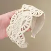 Pinza para el cabello de ala ancha de alta gama, elegante, a la moda, diadema, tocado para mujer, nuevo 2026, calavera superior gris, diadema versátil