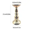 Adornos de Candelabro de una Sola Cabeza Candelabro Dorado Francés Accesorios de Boda Cena a la Luz de las Velas Portavelas Aromaterapia Adornos