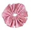 Tecido de alta qualidade anel de cabelo cólon grande cabeça de bola folha corda de cabeça doce coreana corda de cabelo rabo de cavalo feminina flor de cabeça