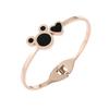 Pulseira pingente de amor Mickey Minnie de animação de desenho animado europeu e americano transfronteiriço, joias de liga fresca pequena Panjia por atacado