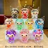 Nueva taza flash iceberg botella de arena movediza con aceite decoración llavero colgante pequeña joyería caja ciega regalo de bienestar venta al por mayor