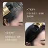 Vipabc Tubo Dorado Pequeño Polipéptido Lápiz para Cabello Peine Doble Coloración para Cubrir Canas Color Natural Temporal de Larga Duración Palo para el Cabello