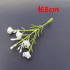 Hojas Verdes Simuladas, Hierba Acuática, Hojas Persas, Decoración de Pared de Flores para Bodas, Ramillete, Accesorios de Flor para Muñeca, Accesorios Hechos a Mano para DIY