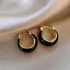 @Oferta especial: Brincos C-ring retrô de luxo leve, versáteis para outono e inverno, brincos Maillard, estilo nicho com toque de alta qualidade, atacado