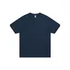 Camiseta de Manga Corta Estilo Nuevo Nanxia Retro Americano Corte Limpio Cuello Henley Manga Corta Hombro Normal de Punto Camiseta Corta para Hombre