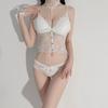 Guiruo lingerie sexy sexy deep v tentação mais peito almofada pendurado pescoço perspectiva renda base camisola feminina colete 1157