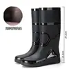 Botas de Chuva Longas Masculinas Plus Size Antiderrapantes Impermeáveis Espessadas Quentes Resistentes ao Desgaste Botas de Chuva Botas de Pesca Calçados Aquáticos Botas de Chuva