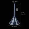Funil Pequeno de Separação de Líquidos de Plástico Espessado Pp30-150Mm Funil de Laboratório Dispensa de Líquidos Funil Triangular para Loção