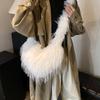 Bolso de piel con forma de corazón para otoño e invierno de 2025, estilo informal, de moda, de gran capacidad, informal, para hombro.