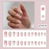 Uñas postizas europeas y americanas cortas, medianas y largas, tipo ataúd, ballet, parches de uñas, productos terminados en caja, se pueden diseñar con dibujos y muestras.