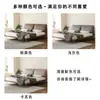 OEM por un fabricante importante: Cama de dormitorio principal minimalista italiana oreja de elefante, cama tapizada de madera maciza vintage, cama de boda moderna simple con borde al ras