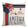 Nueva Funda de Almohada Transfronteriza Amazon Shein Temu Comercio Electrónico Hogar Sofá Lumbar Funda de Almohada Funda de Almohada Bandera Americana