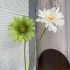 Haste única de flores de gerânio artificiais para decoração de casa, arranjos florais para salão de casamento, adereços fotográficos de gerânio africano, atacado de flores artificiais