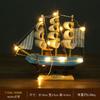 Maqueta de Velero Estilo Antiguo Artesanía de Madera, Navegación Suave Decoración del Hogar, Regalo de Inauguración, Arte en Madera de Barco Pirata