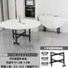 Mesa de jantar dobrável, mesa redonda para uso doméstico, mesa dobrável móvel, mesa dobrável de novo estilo para sala de estar, mesa de jantar